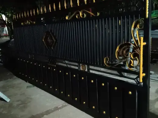 Pagar Motif Premium - hasil pekerjaan Bengkel Las Fadilah Jaya Kota Palu