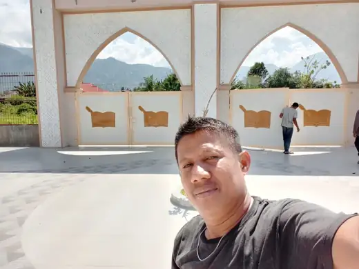 Pintu Pagar Custom Area Masjid - Bengkel Las Fadilah Jaya Kota Palu Sulawesi Tengah